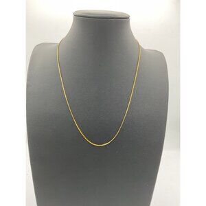 Gold-Tone Snake Chain Necklace 18"